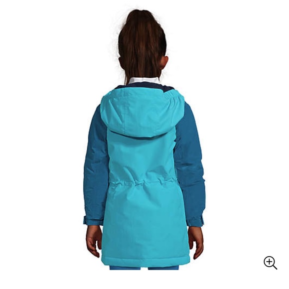 Lands end girl squall fleece lined waterproof insulated jacket. Size-S (7-8) - Picture 4 of 8